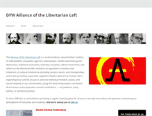 Tablet Screenshot of dallas.libertarianleft.org